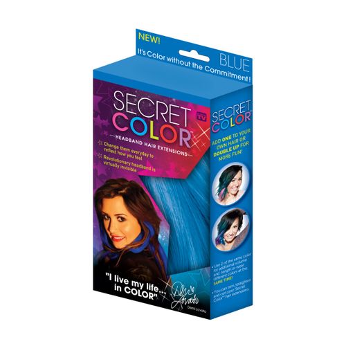Secret Color Hair Extensions, Blue