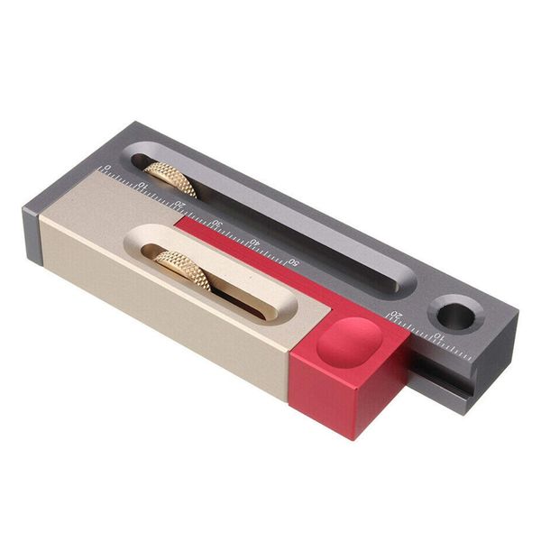 Table Saw Slot Adjuster Mortise and Tenon Tool, Seam Adjustment Measuring Instrument Woodworking Tool Table, Mortise Measuring Instrument Regulator Block Accuracy