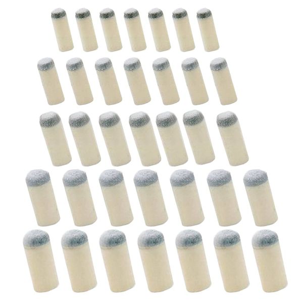 OHAOLYLE 50 Pcs Pool Cue Tips Billiard Cue Tips Pool Stick Tips Push-in Snooker Cue Tip Slip On Accessories for Cue Tips Replacements