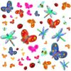 RoomMates Repositionable Childrens Wall Stickers Jelly Butterfly Bugs