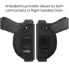 AIKATE 2 Pack Universal Concealed Carry Holster Inside or Outside The Waistband IWB Gun Holsters Right and Left Hand Draw Fits Subcompact Compact Full Size Pistols