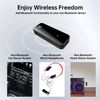 Bluetooth 5.0 USB Wireless Transmitter Receiver 2in1 Audio Adapter 3.5mm Aux Car