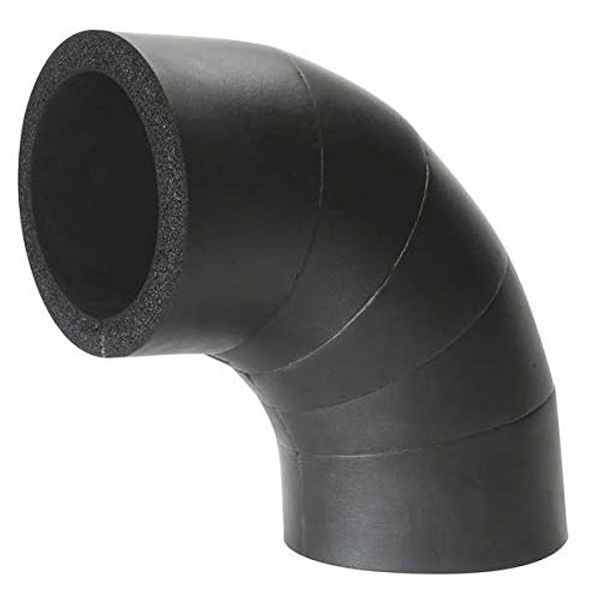 1-3/8" x 43/64" Elastomeric Elbow Pipe Fitting Insulation, 3/4" Wall