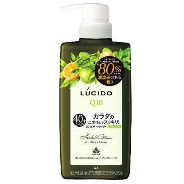 Lucido Medicated Deodorant Body Wash Non-Menthol Herbal Citrus 450ml Mandom LC Deo BWH Citrus