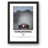 Lap Legends Hungaroring F1 Track Framed Display Gift