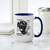 CafePress Brindle Mastiff FAQ 15 oz (444 ml) Ceramic Coffee Mug
