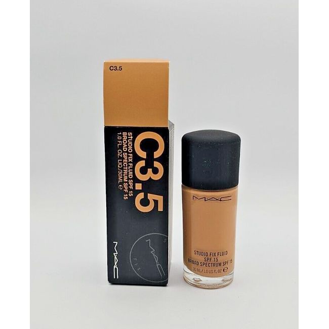 MAC Studio Fix Fluid Foundation SPF 15 - C3.5 - 1.0fl.oz/30ml NEW