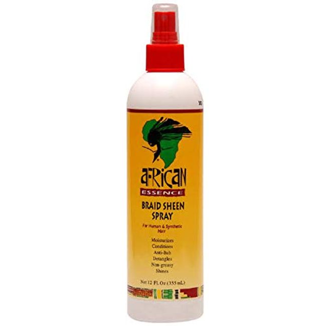 African Essence Braid Sheen Spray, 12 Oz