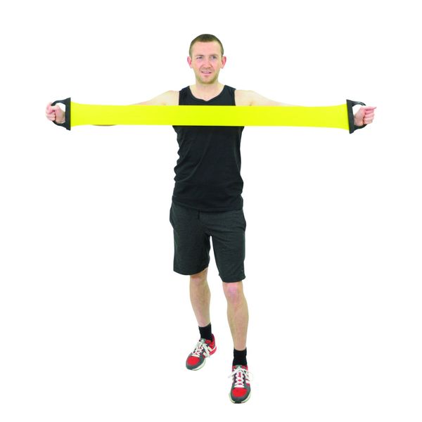 Aidapt Resistance Exercise Band with Integral Handles for Improved Grip. Ideal for use during Rehabilitation when building up muscle strength. Multitude of uses and exercises. Comes in 2 lengths. (Short 600mm)