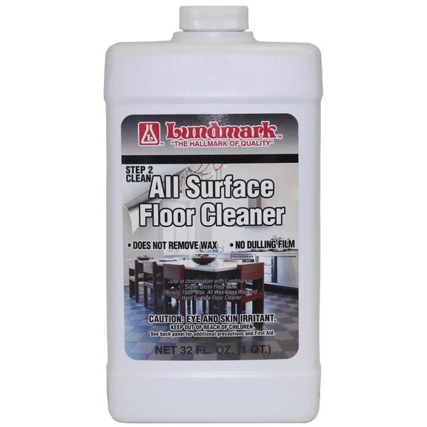 Lundmark All Surface Floor Cleaner, Concentrated Cleaner for Wax Floors, 32-Ounce, 3205F32-6