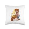 Wheelbarrow Man Job Throw Pillow