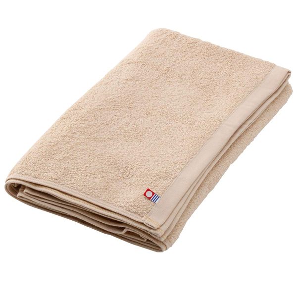 Imabari Towel, Made in Japan, Bath Towel (14 Colors), 100% Cotton, Approx. 12.7 oz (345 g) (1,100 Momme), 27.6 x 51.2 inches (70 x 130 cm), Beige, Imabari Bath Towel, Cotton Bath Towel, Plain, Imabari Towel, Domestically Produced, Beauty Salon Towel, Larg