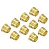PATIKIL 6mm Tube OD Brass Compression Sleeves Ferrules 10 Pack Brass Compression Fitting Assortment Kit