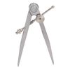 Straight Pattern Divider, Carbon Steel High Hardness Divider 150mm Flat Leg Divider Professional Straight Pattern Divider