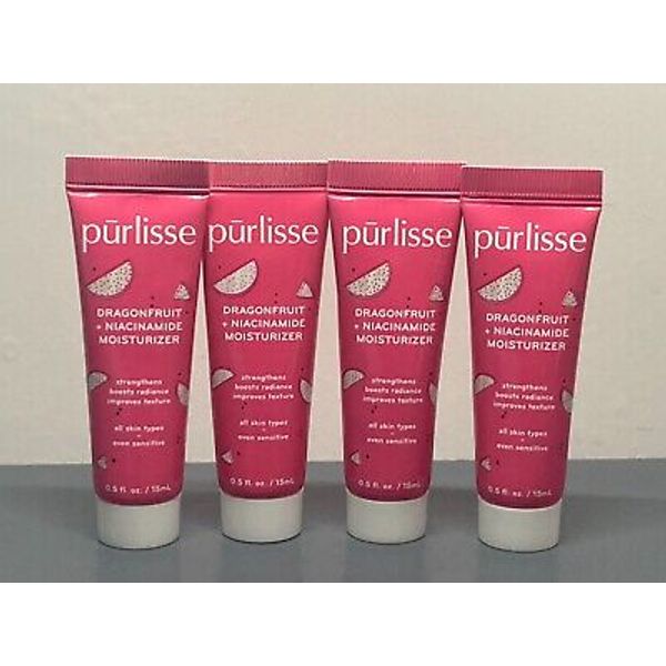 4x Purlisse Dragonfruit + Niacinamide MOISTURIZER 15 ml/0.5 oz each