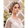 IYOU Shiny Crystal Wedding Headband Rhinestone Green Hair Band Leaf Vintage Prom Bridal Hair Accessories for Women
