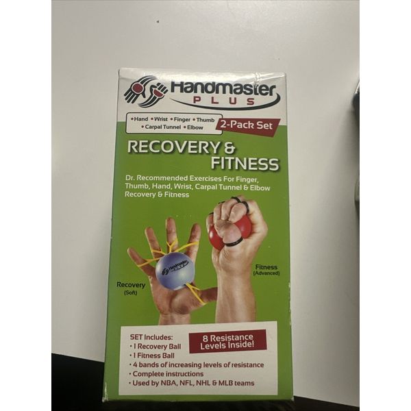 NEW Doczac Handmaster Plus 2-Pack Physical Therapy Hand Strengthening Exerciser 