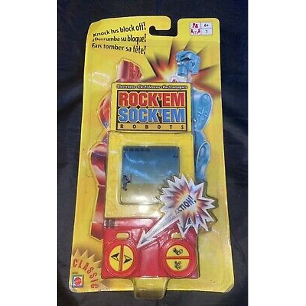 RARE VINTAGE 2003 ROCK’EM SOCK'EM ROBOTS Handheld Electronic Mattel New TL