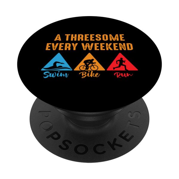 A Threesome Every Weekend Sport Marathon Triathlon PopSockets Swappable PopGrip