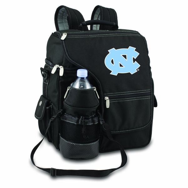 PICNIC TIME NCAA North Carolina Tar Heels Turismo Insulated Backpack Cooler , Black, 16 x 5 x 19