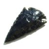 Stone Tone One 2" Black Obsidian Arrowhead with Carry Pouch
