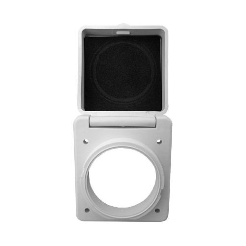 Conntek 3050SQWT-CAP RV/Marine 30/50-Amp Inlet White Cap and Bezel