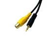 Rosebe Video Input Adapter Cable 2.5MM GPS Navigator Input Conversion Line Reverse 2.5 RCA AV Connector