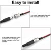 KYRYD 5.5 x 2.1 MM 10A DC Power Jack Socket with Mount Connector Adapter, Female Panel Mount Socket with Cable & Barrel Jack Plug