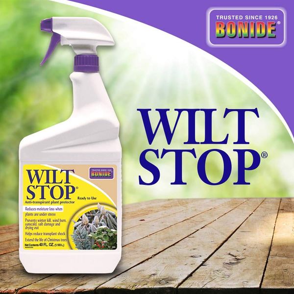 Bonide 99 617407746976 099 40-Ounce Ready to Use Wilt Stop Plant Protector, 40 oz, Multicolor