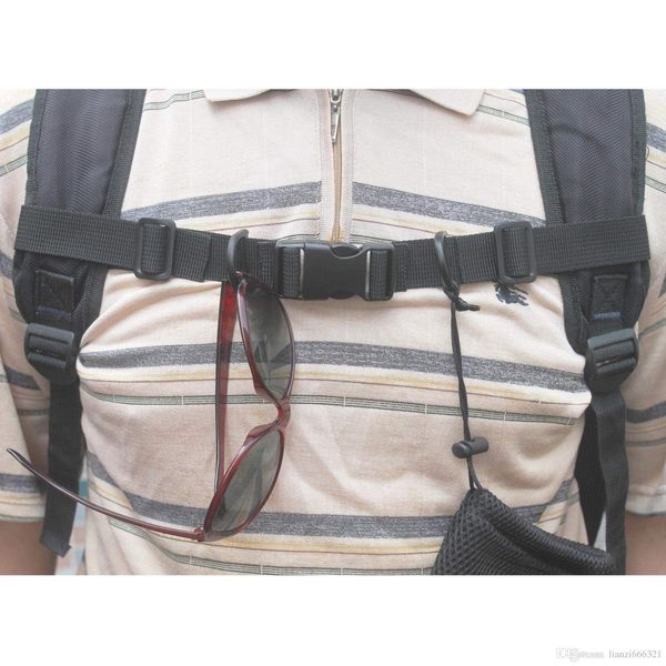 Ponini Adjustable Security Clip Chest Sternum Strap Compatible with Camelback Backpacks