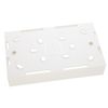Surface Mount Double Patress Box, 27mm Deep, White