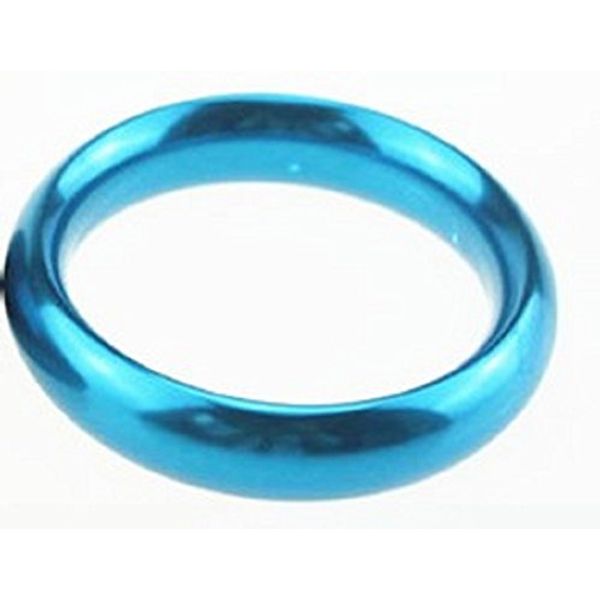 Aluminum Seamless Cock Ring - 1.57" (40mm) - Blue