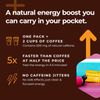 Mocca Shots Energy Gummies with Caffeine | 12-Pack - Dark Chocolate Orange