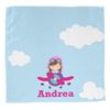 YouCustomizeIt Personalized Airplane & Girl Pilot Washcloth