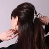 Metal Frame Bow Hair Clip (BG0045) (Silver)