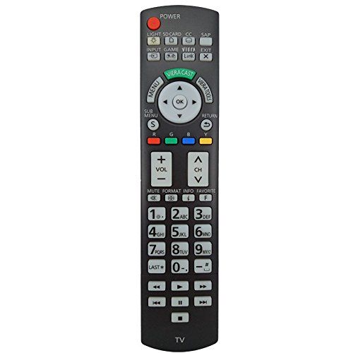 Rlsales General Replacement Remote Control Fit for Panasonic TV N2QAYB000322 N2QAYB000321 EUR-50703
