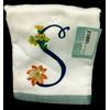 Monogram S Easter Floral Hand Bath Kitchen Wine Gift Towel Holiday Dishcloth