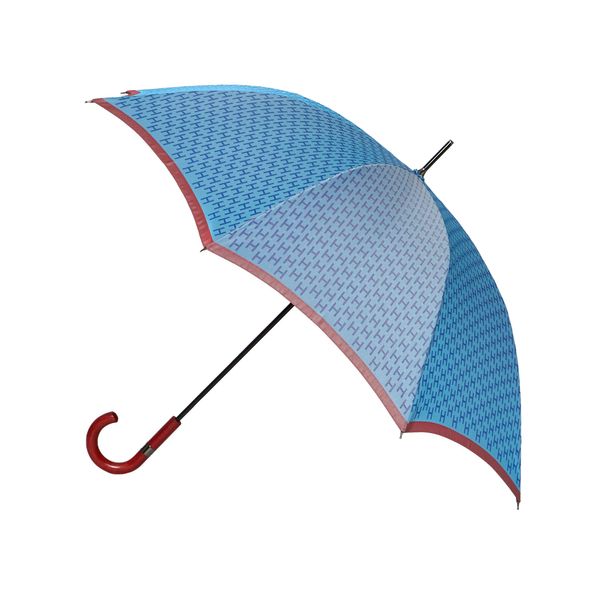 EDIFICANTE Men's Luxury Long Umbrella, Rain Umbrella, Parasol, Stylish, Business, Made in Japan, 8 Ribs, 25.6 inches (65 cm), Horizon Blue