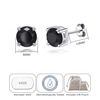 Philip Jones Sterling Silver Black Onyx Gemstone Earrings