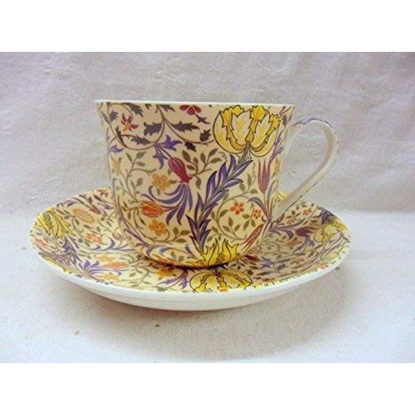 Abbeydale Collection William Morris flora Jumbo Cup and saucer