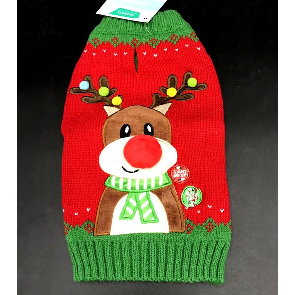 Frisco Reindeer Christmas Dog Pet Knit Sweater  X-Small XS Holiday Santa