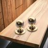 Infinity Decor Aged Brass Victorian Hammered Pattern Ball Round Door Knobs Pairs 45mm Pull Handles Set - Ideal for Interior & Exterior Use