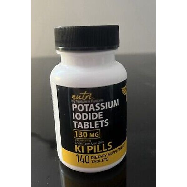 KI Potassium + Iodide Tablets 130 MG 140 Tablets Survival Kit