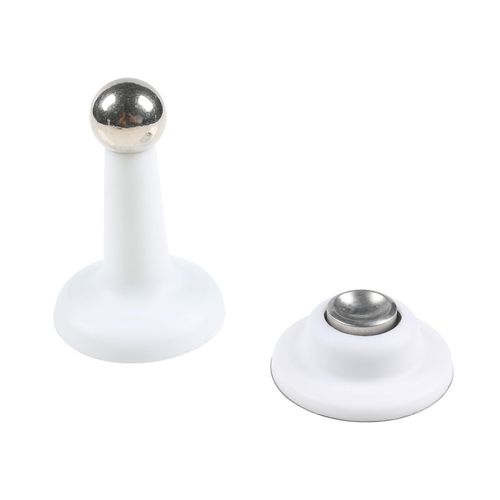 Unifizz RV Door Holder Magnetic Door Catch Latch,Strong Magnet,for RV, Camper, Trailer, Motor Home, Boat Compartments, Cargo, Truck (White,4inch,2 Pack)