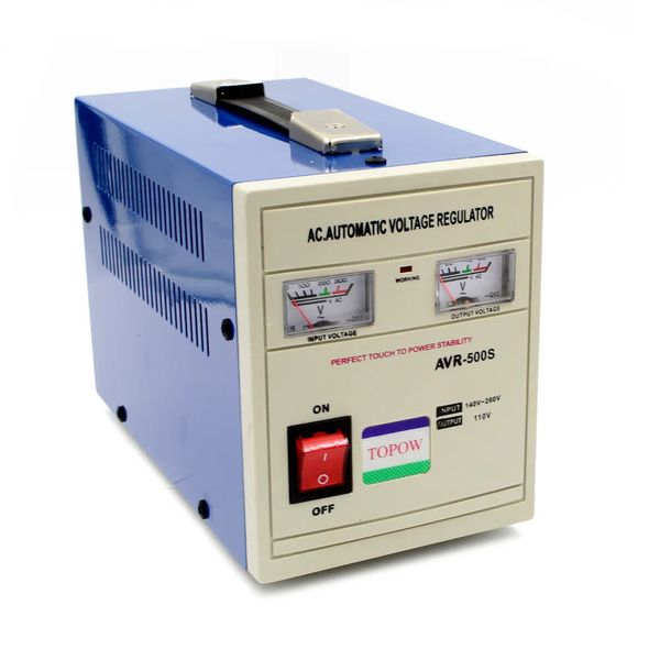 500 Watt Step Down 220V to 110V Voltage Converter + Automatic Voltage Regulator