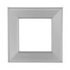 ElekTek Decorative Switch Surround Frame Cover Finger Plate Art Deco Silver Brushed