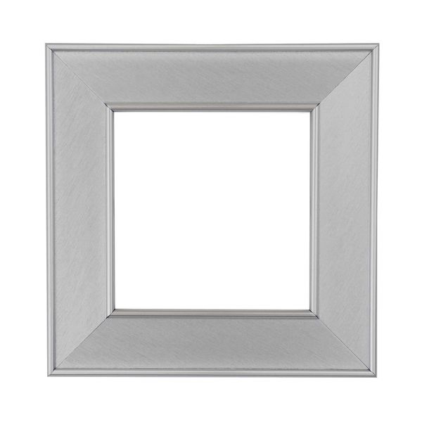 ElekTek Decorative Switch Surround Frame Cover Finger Plate Art Deco Silver Brushed