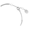 Swarovski Meteora bangle, White, Rhodium plated