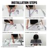 4PCS Solar Panel RV Tilt Mount Brackets Rooftop Flat Surface Adjustable Frame US