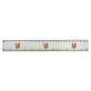 'Squirrel With Acorn' 30cm (12 Inch) White Plastic Ruler (RL00088772)